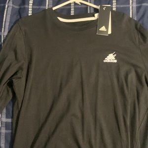 Adidas black long sleeve shirt scribble LS size M